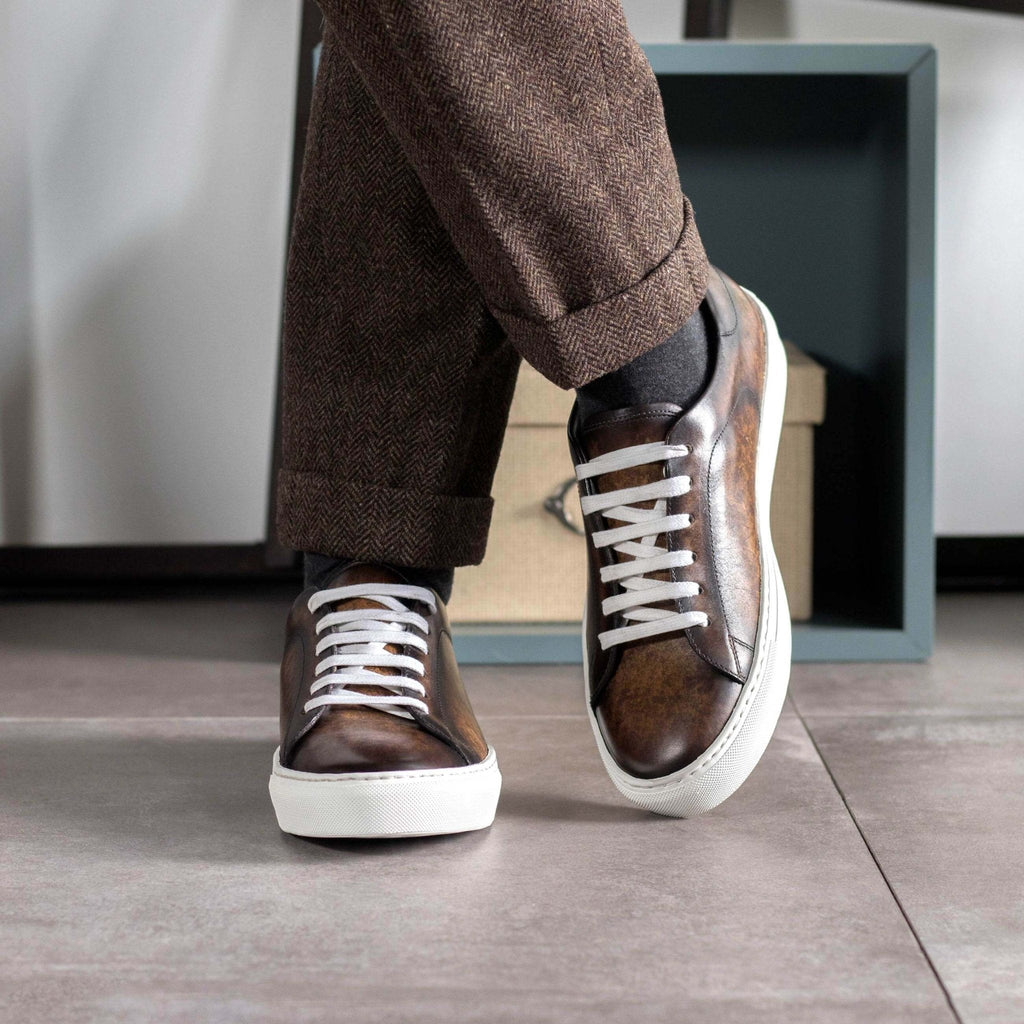 Milano Sneaker — Brown Patina Leather