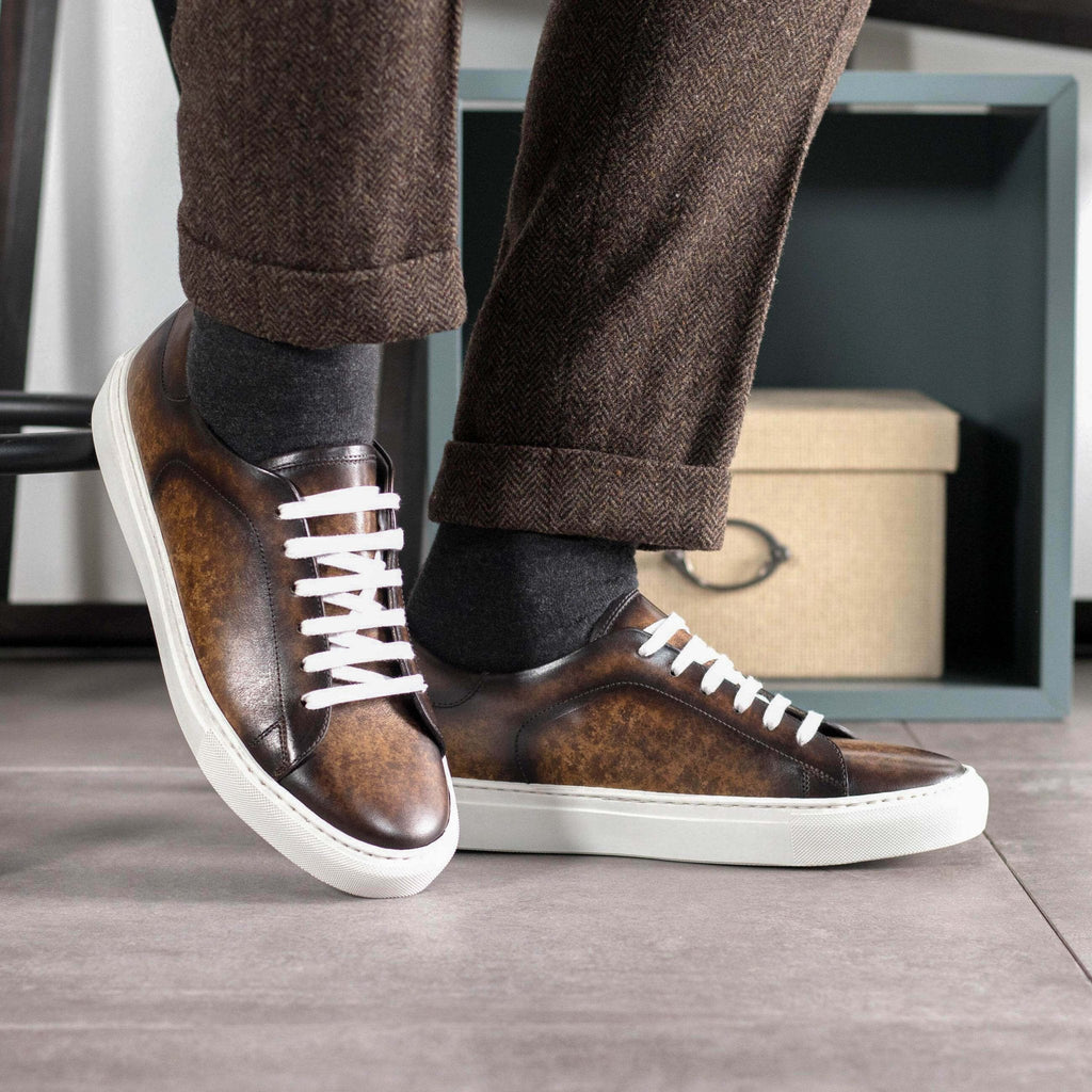 Milano Sneaker — Brown Patina Leather
