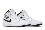 Jordan 1 Mid 'White Black'