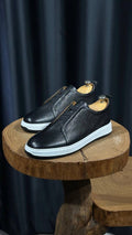 HolloShoe Executive Slip-On Obsidian Pebble-Grain Men's Shoe