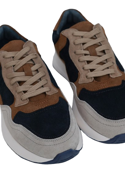 Laliya Multi-Panel Suede Low-Top Sneakers