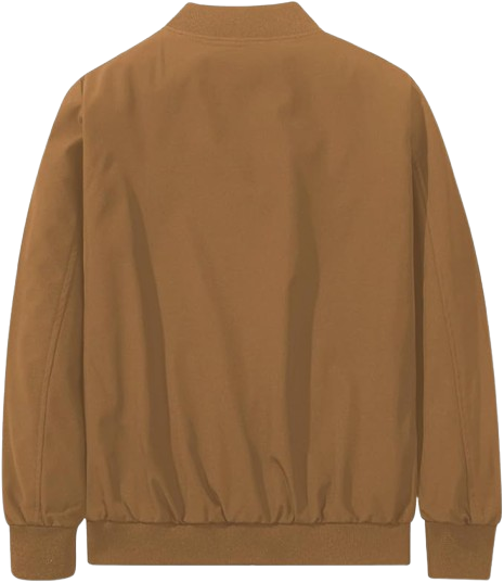 Laliya Camel Brown Lightweight Bomber Jacket