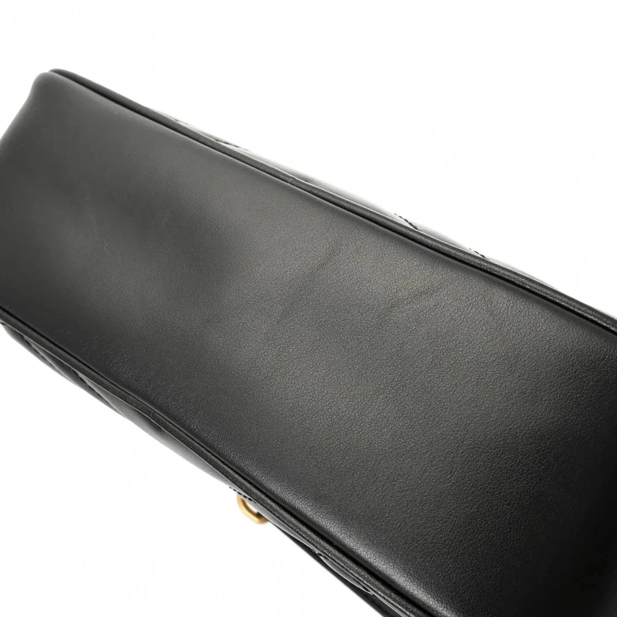 Black Matelassé Matelassé Chevron Leather Camera Bag