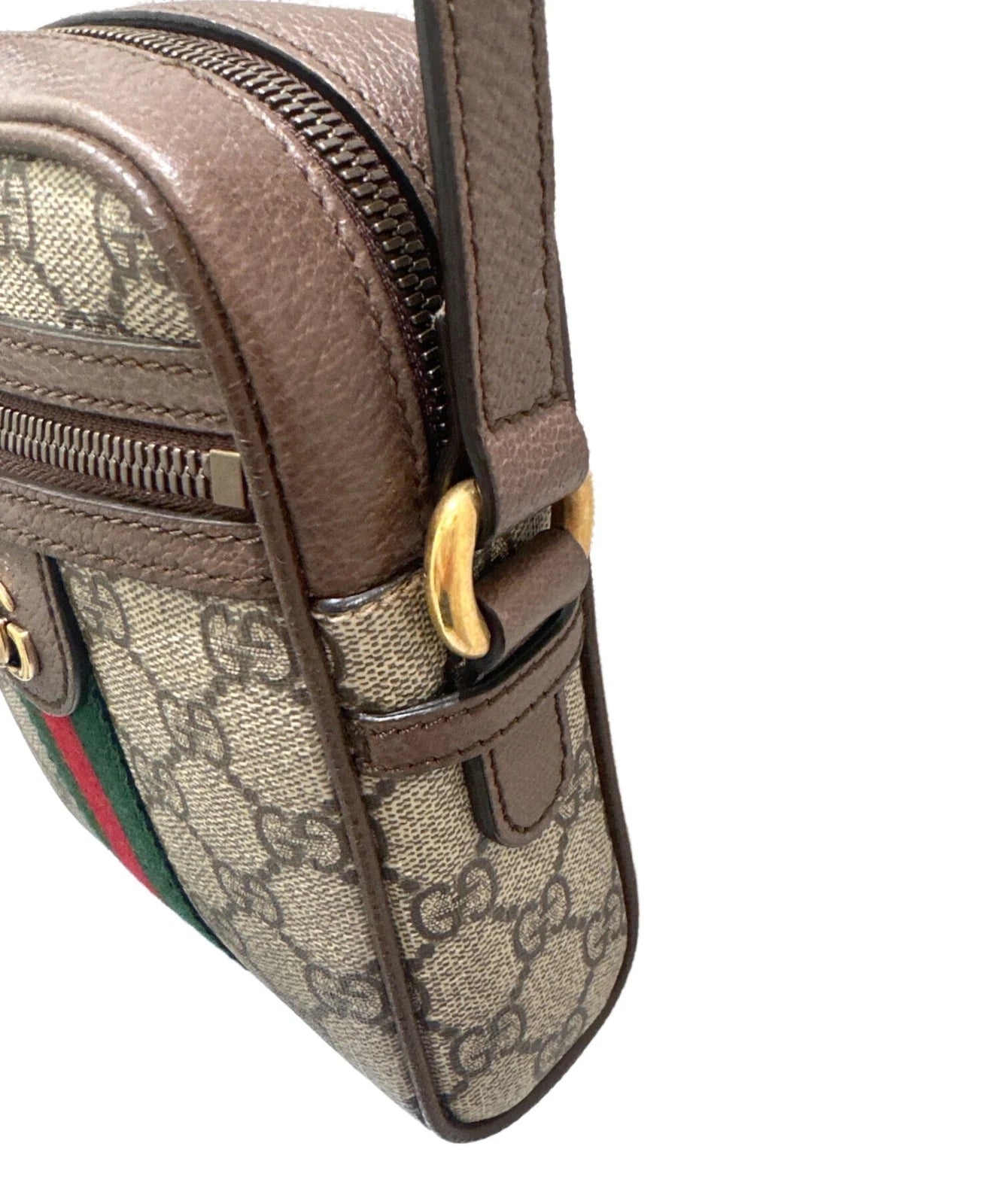 GG Canvas Web Stripe Mini Messenger Bag